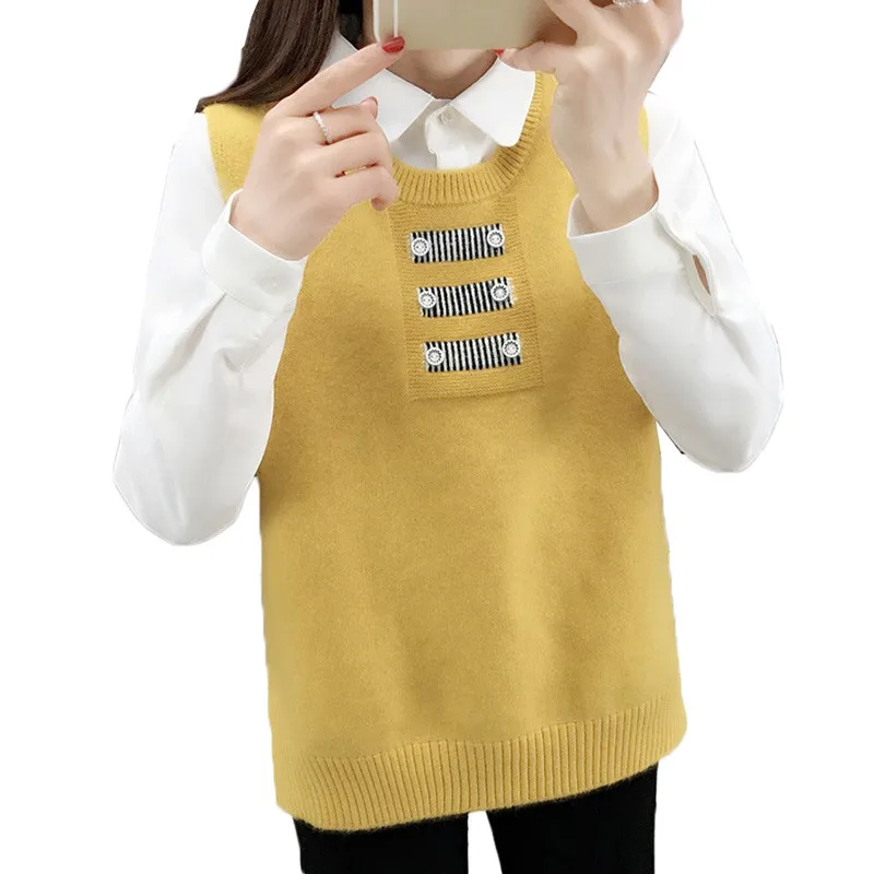 Новинка весна-осень женский жилет пуловер Женская куртка без рукавов короткий