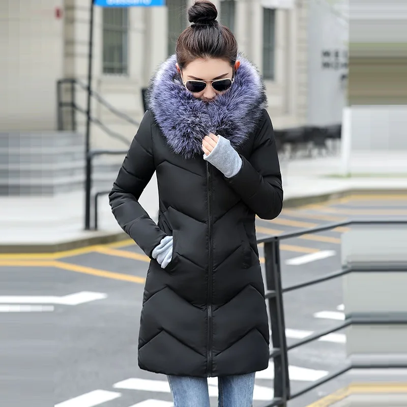 Женская зимняя куртка с капюшоном размеры до 7XL|Женские парки| |