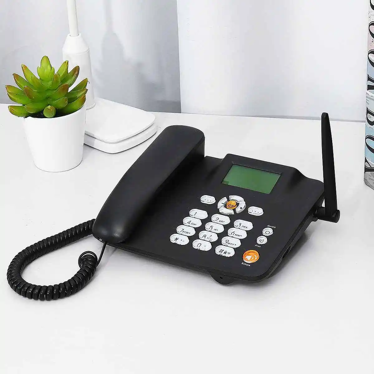 Портативный беспроводной телефон GSM поддержка SIM-карты стационарный для