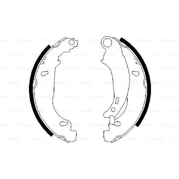 Колодки барабанные Peugeot 206 1.1/1.4/1.6/1.9D 99 BOSCH 0 986 4 | Автомобили и мотоциклы
