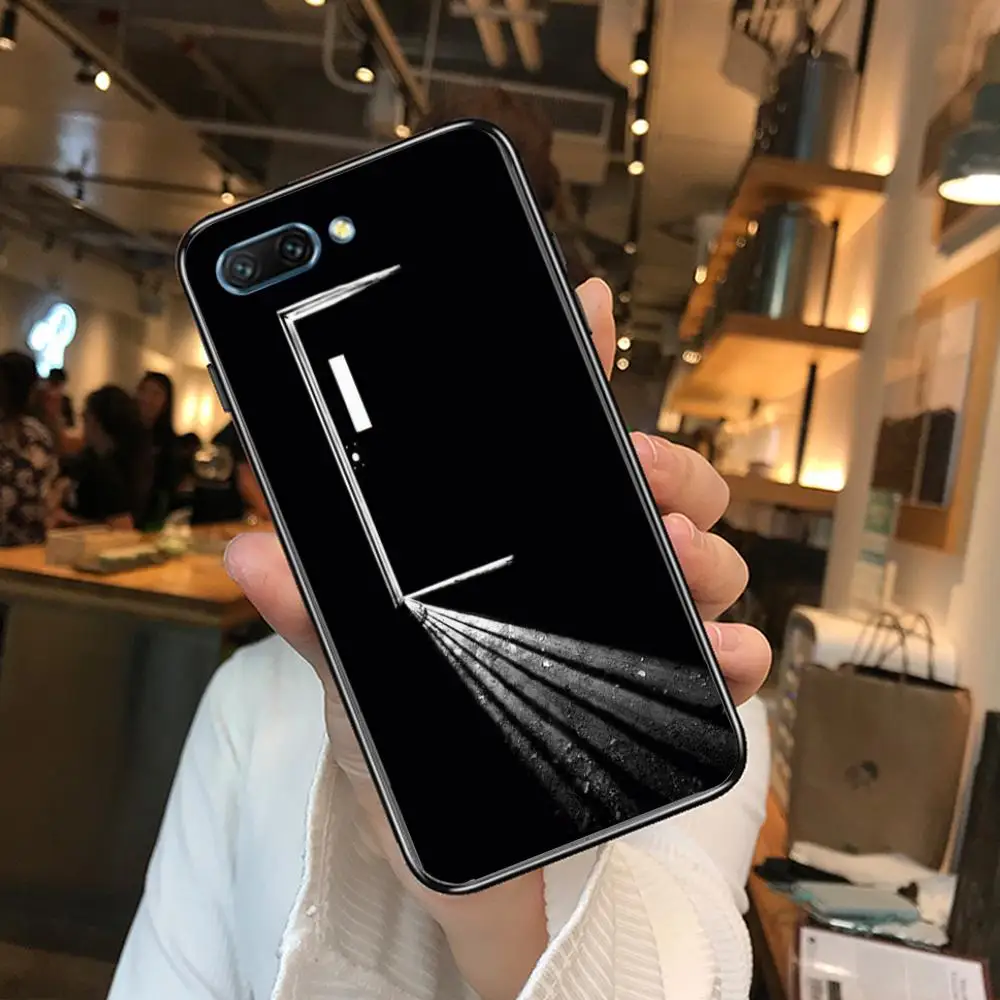 

Clear Phone Case For Huawei Honor 10 9 8 7 N Pro Lite A C RU Black Etui Coque Hoesjes Comic Fashion Fall Prevention