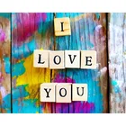 Набор для алмазной живописи, 5D полноразмерная Алмазная вышивка, круглаяквадратная Алмазная мозаика, картина Я люблю тебя, стикер для вышивки крестиком, подарок