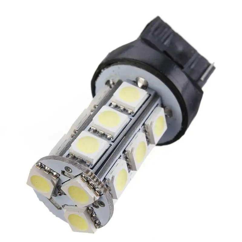 Светодиодная лампа T20 7440 7443 T25 3157 белая 18 SMD автомобильная сигнал поворота задний
