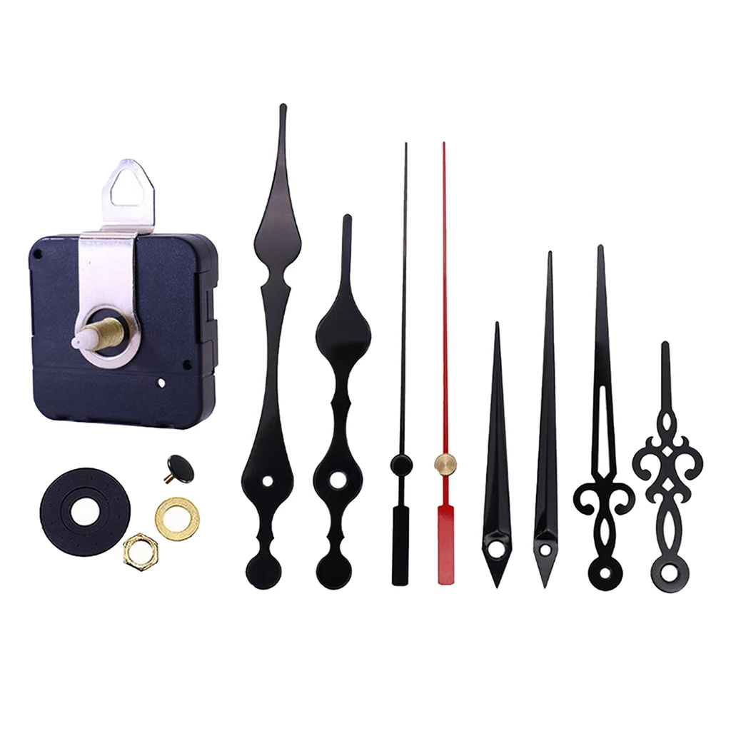 

Часовое движение с 3 ручками часов разного размера, запасные части для самостоятельного ремонта, на батарейках