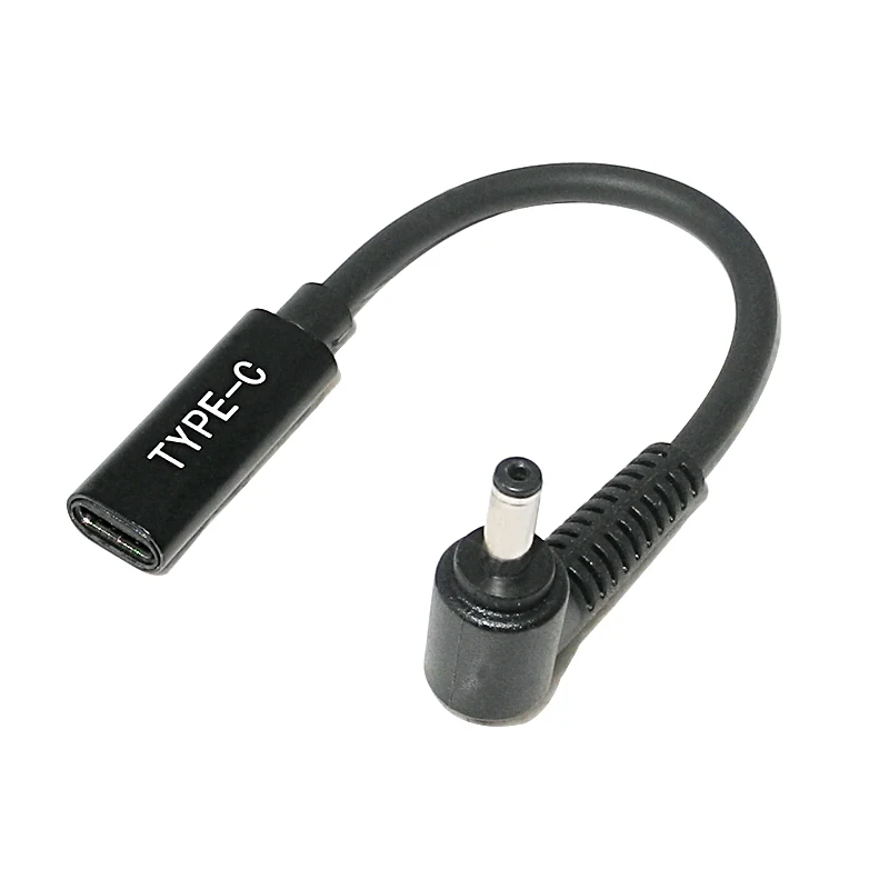 Адаптер питания постоянного тока 4 0x1 35 мм штекер к USB Тип C гнездовой разъем с