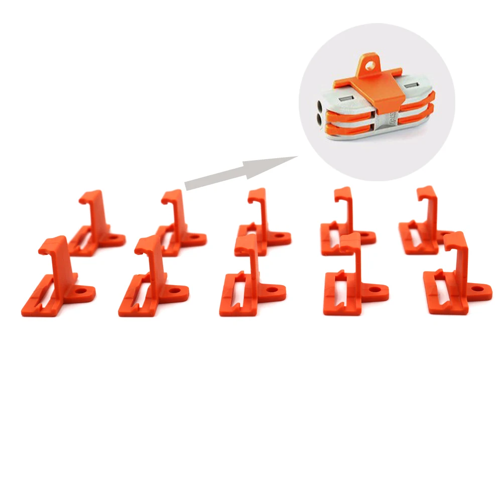 10 шт./лот факсированная Скоба разъем поддержка компактный проводной проводки