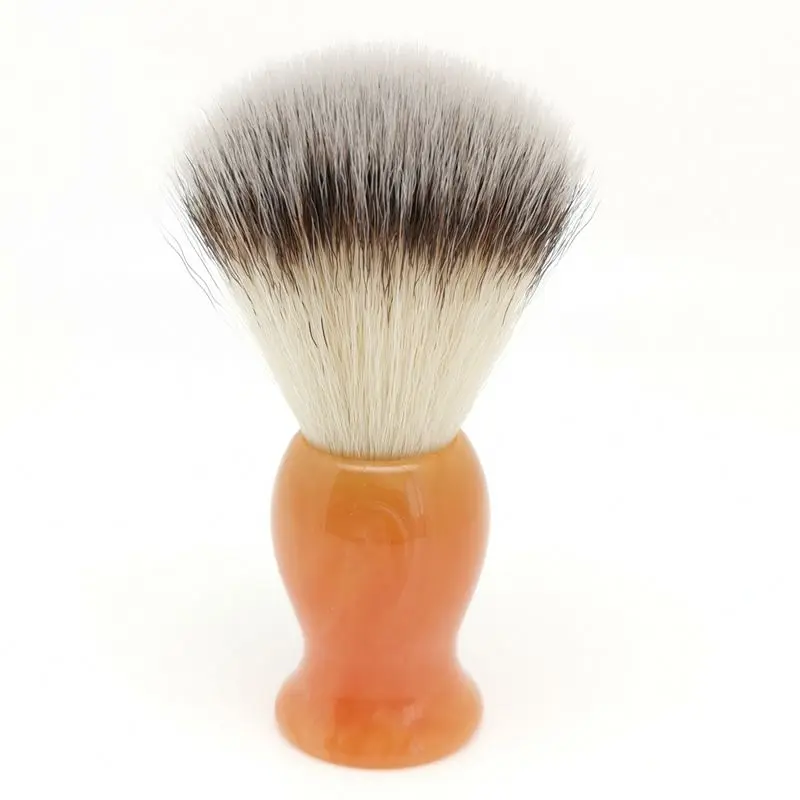 TEYO Shaving Brush of Bicolor Synthetic fiber With Resin Handle Perfect for Man Safety Razor