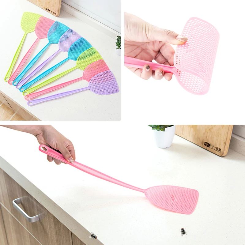 Cartoon Fly Swatter Kitchen Killer Home Outdoor Swatters Handheld Bug for Flies Insect Trap Mosquito Pest Control | Дом и сад