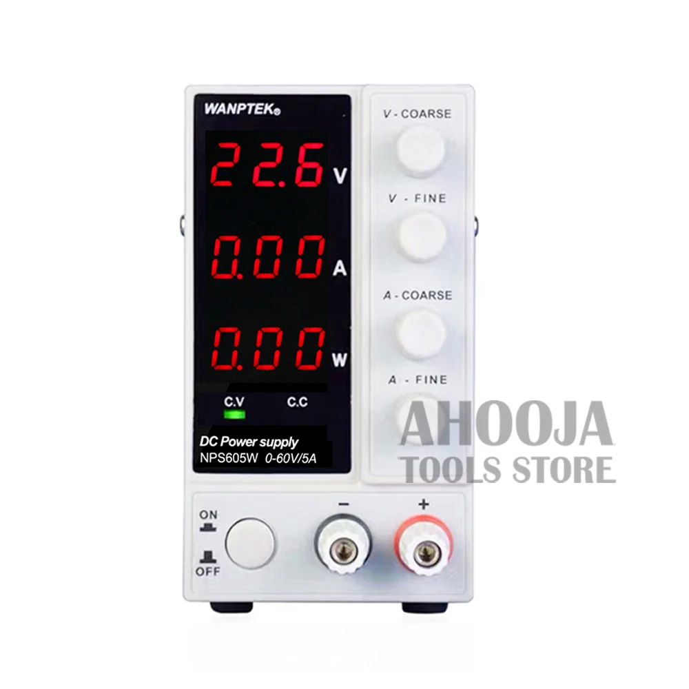 NPS605W Регулируемый DC Питание 60 V/5A Высокоточный цифровой Дисплей лаборатории коммутации Питание