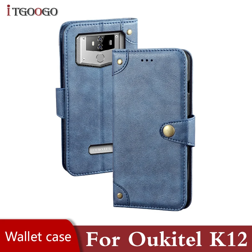Чехол для телефона Oukitel K12 кожаный чехол книжка С Откидывающейся Крышкой