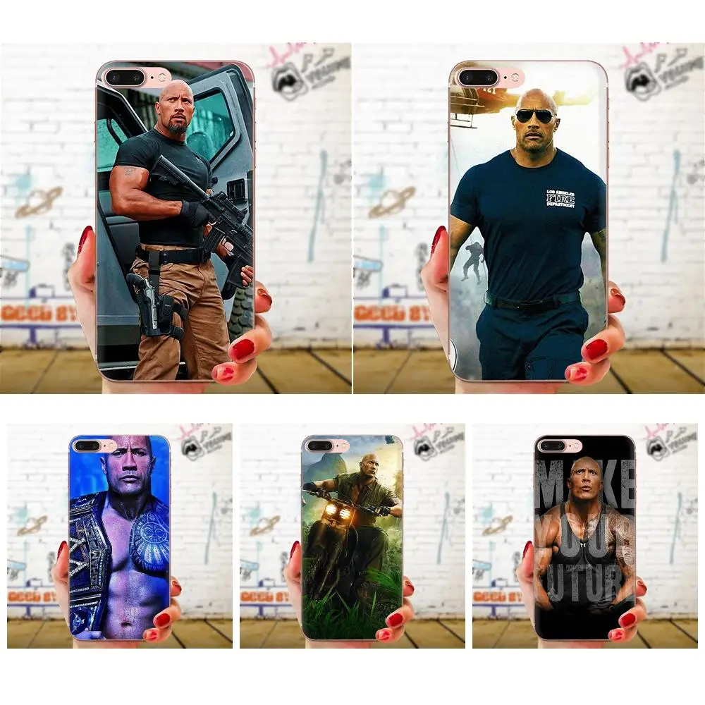 Мягкий ТПУ Стильный чехол Rock Dwayne Johnson для Huawei Honor 4C 5A 5C 5X 6 6A 6X 7 7A 7C 7X 8 8C 8S 9 10 10i 20 20i Lite