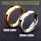 Новинка 2021, гладкое кольцо из титановой стали, мужские и женские кольца внутри и снаружи, сферические парные кольца, праздничные подарки