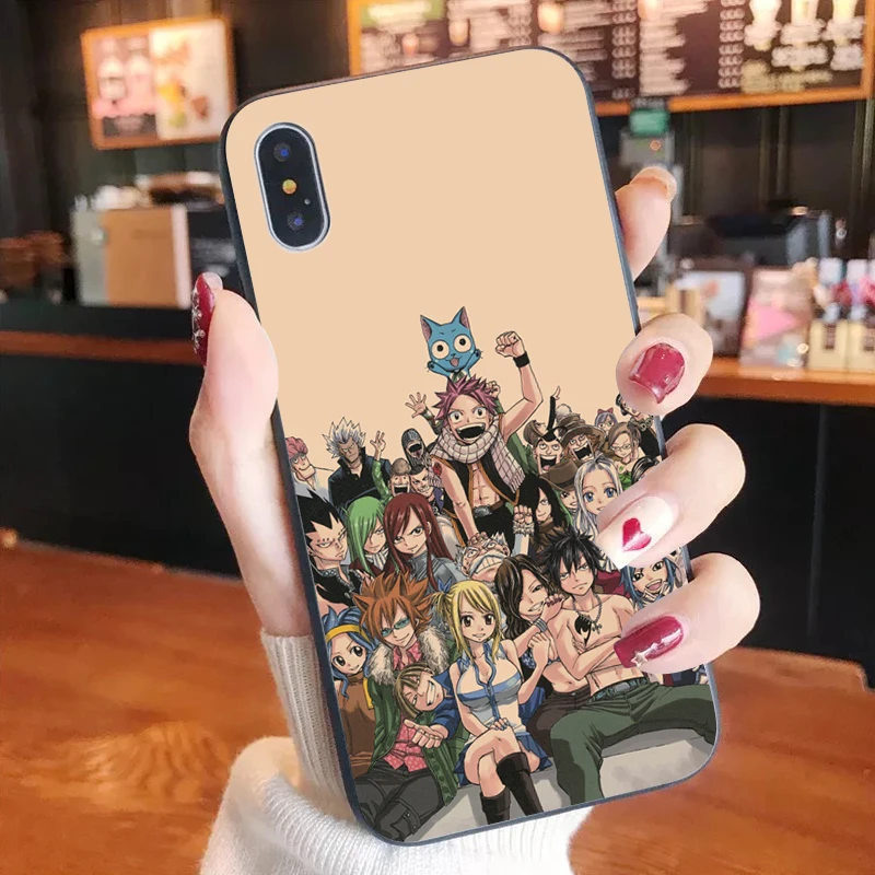 

Manga Fairy Tail Phone Case For Iphone XR X 8 7 6 plus Fashion Cute Cover Apple XS 11 Pro Max SE2020
