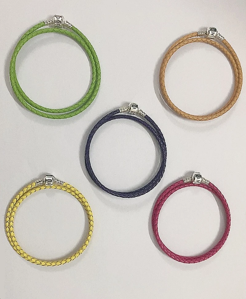 S925 pure leather bottom chain is suitable for original Pandora jewelry bracelet girl Mujie rope beads DIY ladies exqui | Украшения и