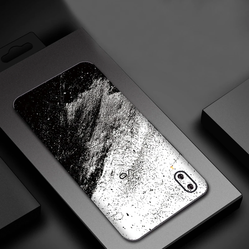 Цветная матовая пленка с милым рисунком наклейка на заднюю панель телефона Vivo X21