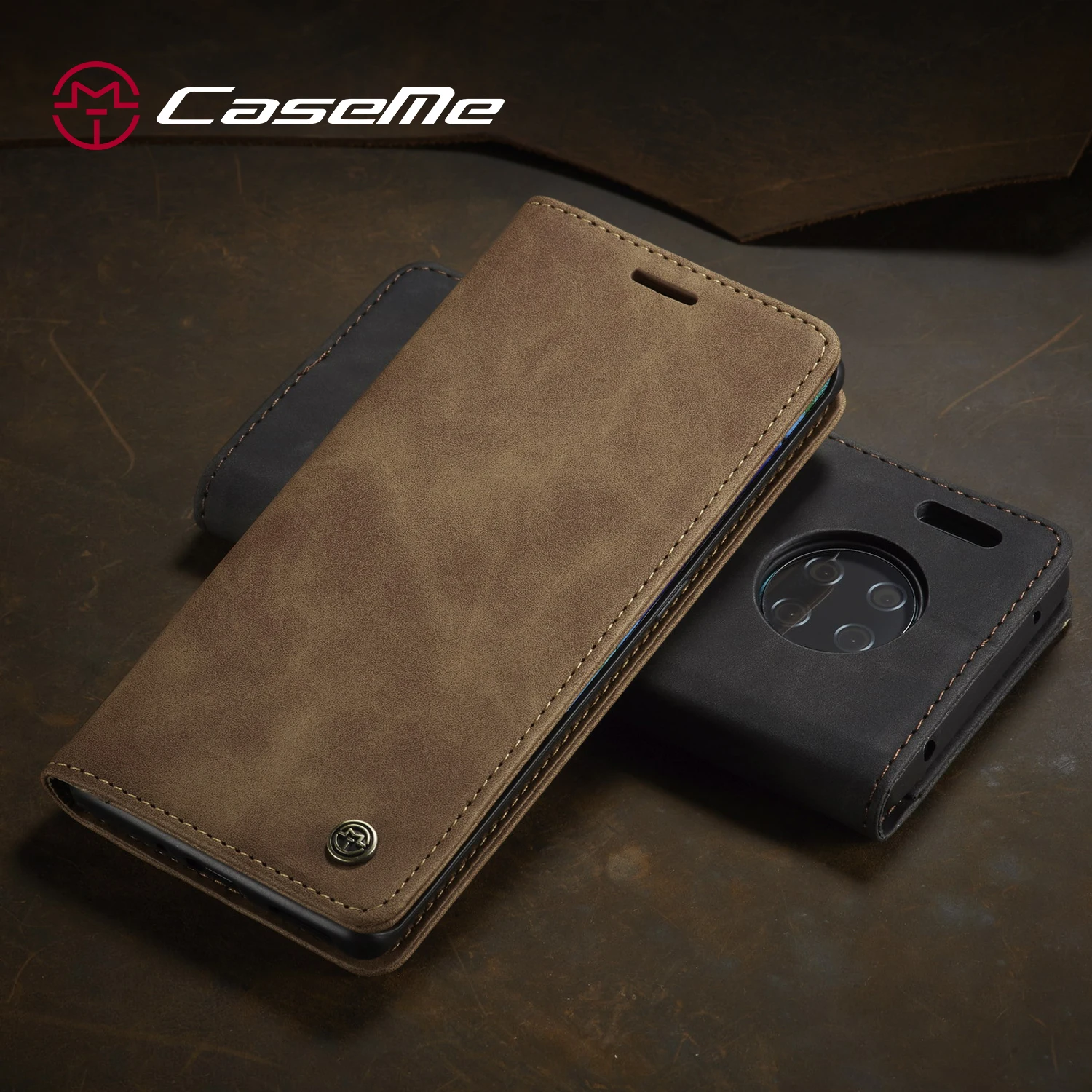 CaseMe оригинальный кожаный бумажник чехол для Huawei мат 30 Pro P20 P30 P smart 2019 Роскошный в