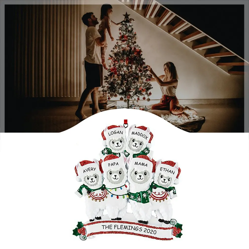 

Christmas Tree Decorations Cute And Portable Personalized PVC Alpaca Christmas Tree Pendant Alpaca Pendant