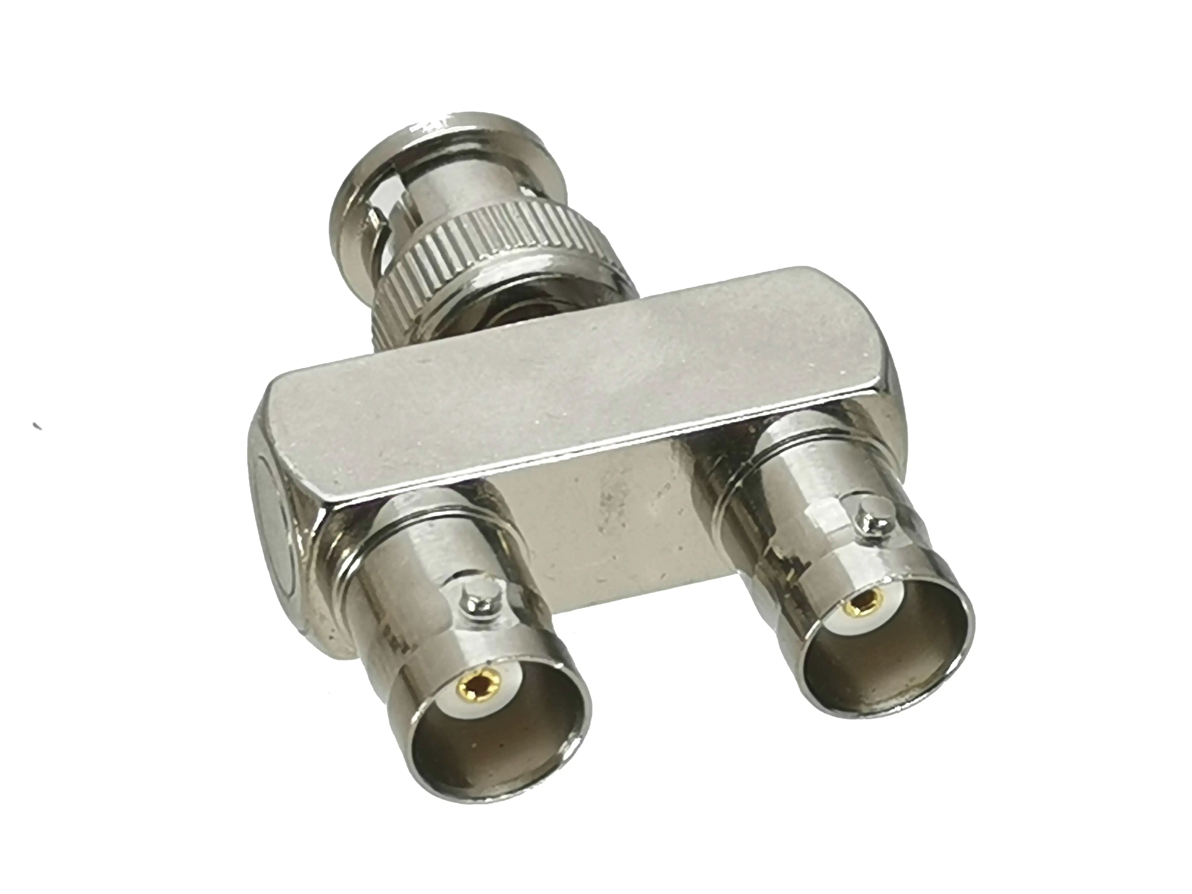 1 шт. BNC штекер к 2x гнездо Y сплиттер RF адаптер разъем коаксиальный высокое