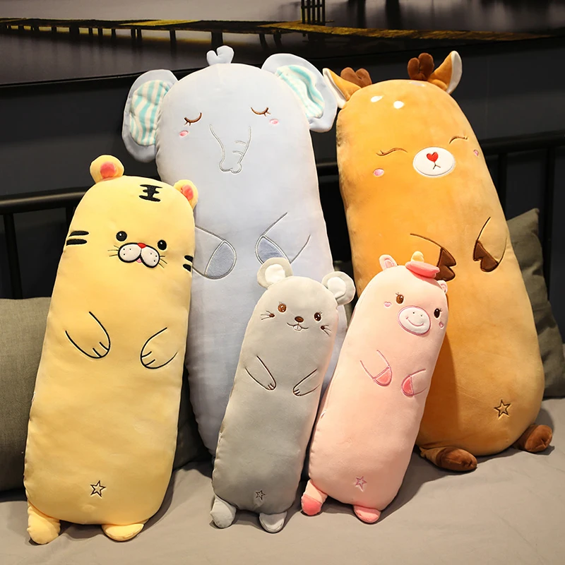 

Soft Cartoon Animal Plush Pillow Cute Stuffed Unicorn Elephant Mouse Doll Kid Toys Baby Sleeping Pillows Sofa Cushion Girl Gift