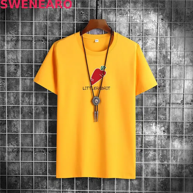 

2021 summer new personality print 100% cotton T-shirt summer loose size S-5XL men's T-shirt o collar ventral t-shirt men