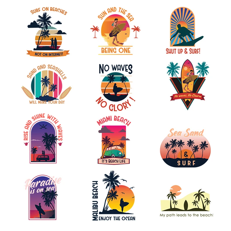 Hawaii beach at dusk Heat Transfer Beach Ocean Skateboard Sp