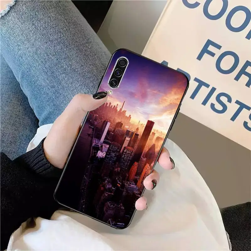 

NYC NEW YORK city landscape Phone Case For Samsung galaxy S 9 10 20 A 10 21 30 31 40 50 51 71 s note 20 j 4 2018 plus