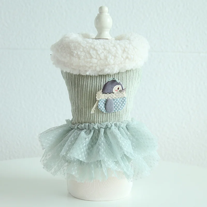 Платья для маленьких собак пальто зимняя утепленная одежда домашних животных