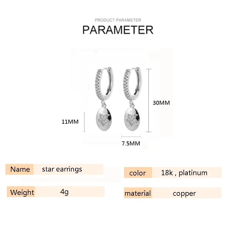 Модные маленькие овальные серьги кольца золотого и серебряного цвета с фианитом