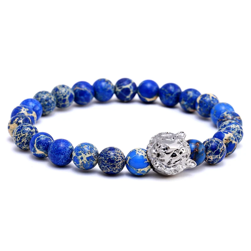 Mcllroy камень мужской s браслет мужские ювелирные изделия pulseras hombre императорская