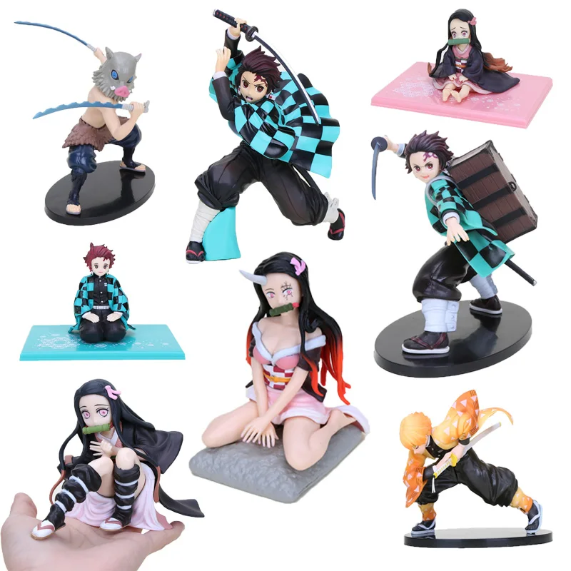 

Игрушечная фигурка-Рассекатель демонов, экшн-фигурка танджиро незуко камадо хашибира, игрушки, модель из ПВХ для Kimetsu no Yaiba, 10-18 см