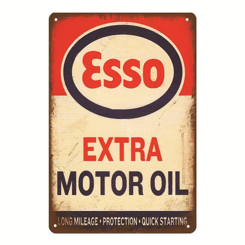 SKU1054EI Ретро Esso металлические знаки тигровый мотор масло постер настенное украшение для паба бар автомобиль для бензина и газа табличка Винтаж гараж украшение YI-053 - Цвет: SKU1054EI