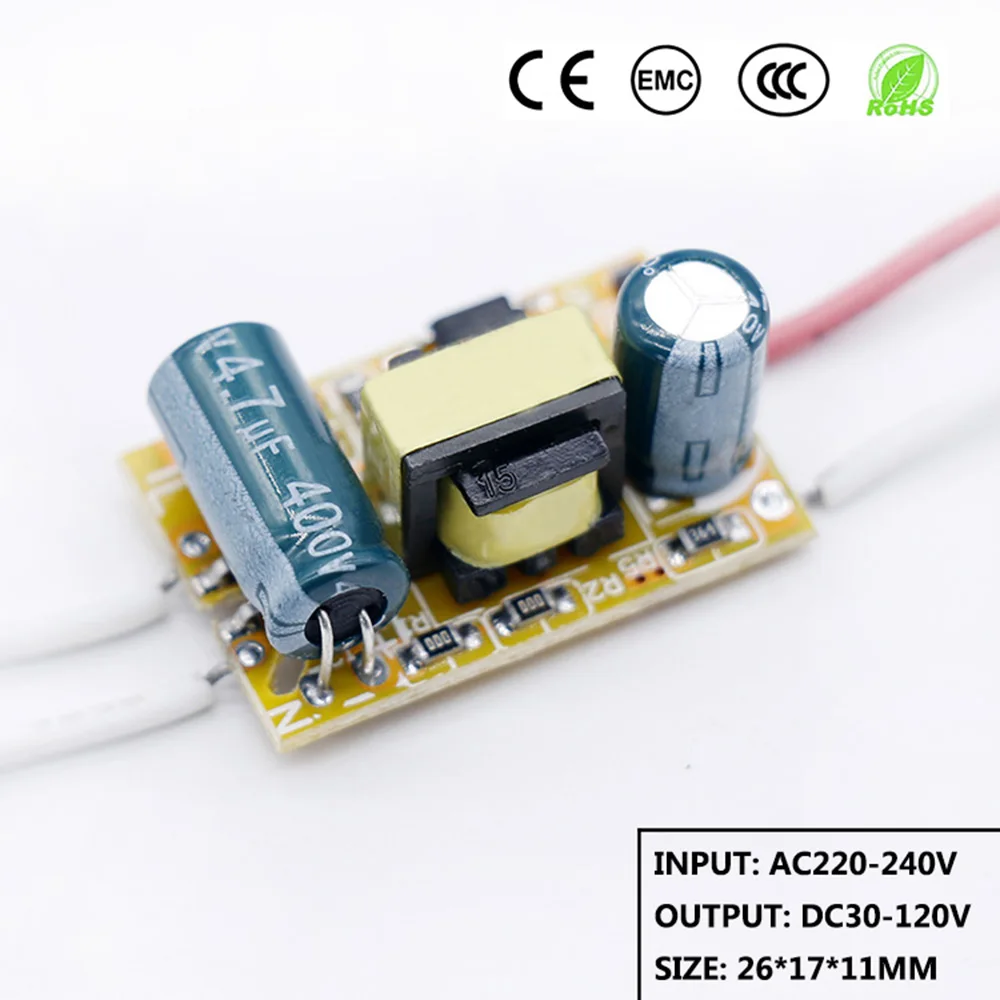 

LED Driver 9W-18W Power Supply Constant Current 75mA-250mA Automatic Voltage Control Lighting Transformers For LED Lights DIY