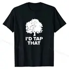 Футболка с кленовым сахарным рисунком  Популярная мужская футболка с забавным сиропом, хлопковая футболка для вечеринки