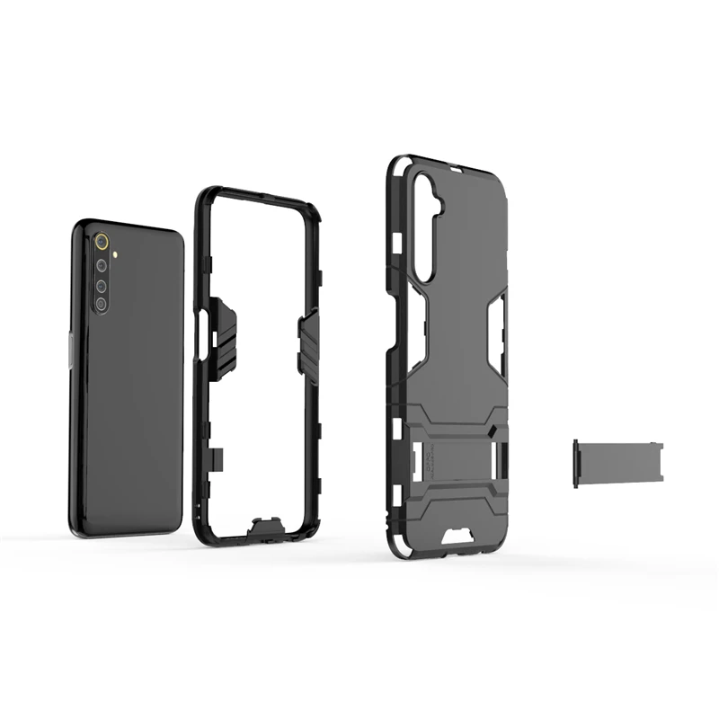 phone case for oppo realme 6 pro case shockproof armor pc bumper back cover for realme 6 pro cover case for realme 6 pro fundas free global shipping