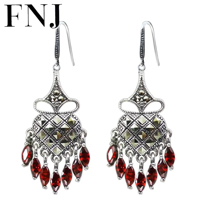 

Женские серьги из серебра 925 пробы, с марказитами