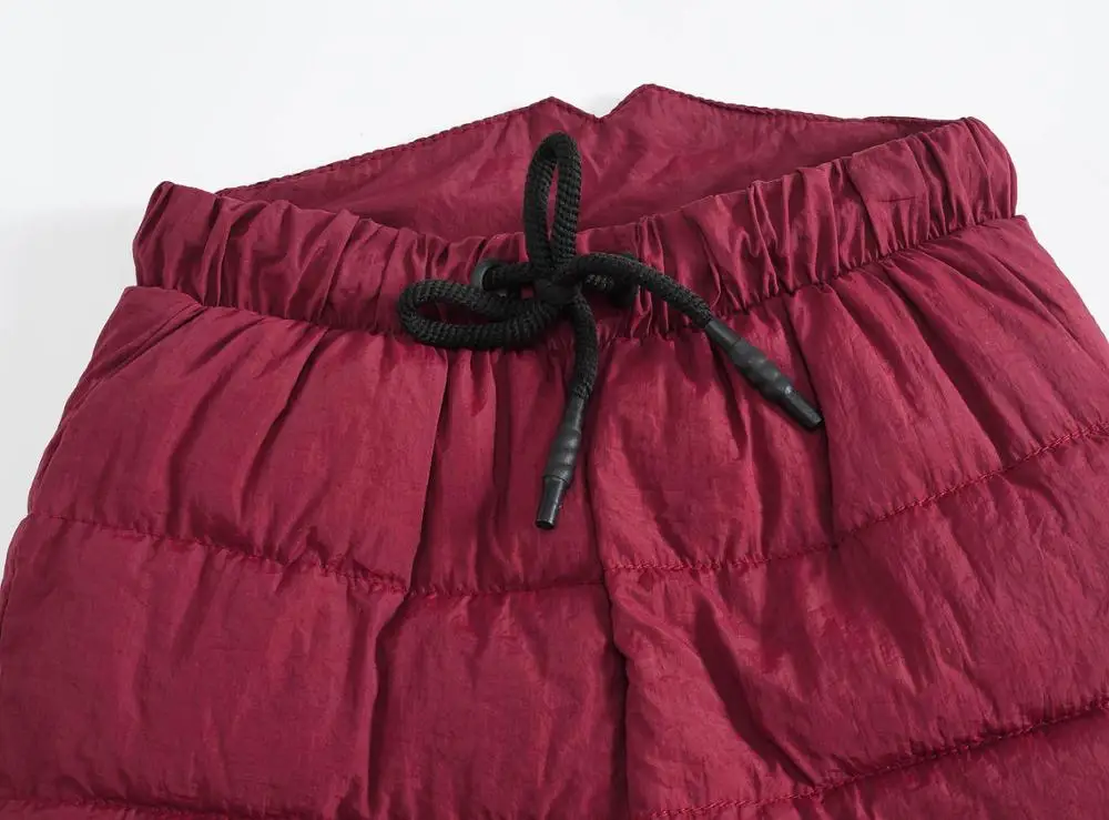 Брюки для девочек с высокой талией теплые ветрозащитные брюки хлопковой