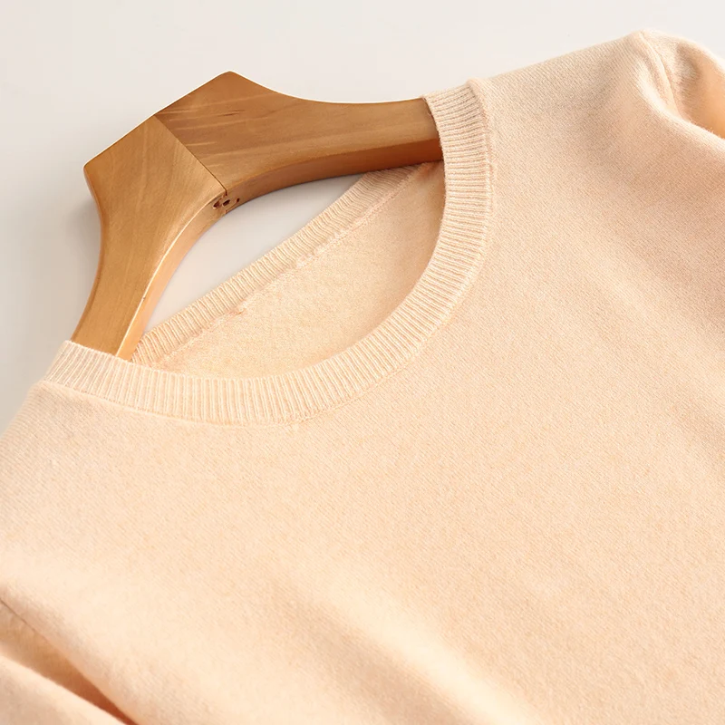 Свитер женский кашемировый с круглым вырезом зимний 2019 | Женская одежда