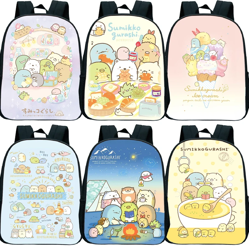 

Baby Girl Boy Cute Cartoon Mini Backpack Toddler Sumikko Gurashi Kindergarten Rucksack Kids Start School Gift Children Knapsack