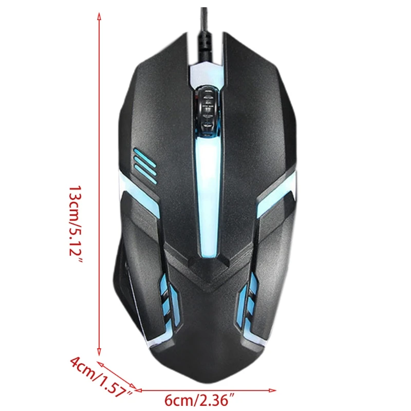 

Ergonomic Wired Gaming Mouse Button LED 2000 DPI USB Computer Mouse With Backlig