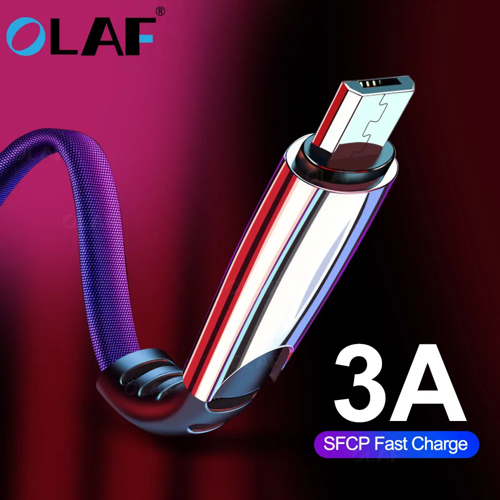 Кабель Micro USB OLAF для Samsung S7 J9 Xiaomi Redmi Not 5|Кабели мобильных телефонов| |