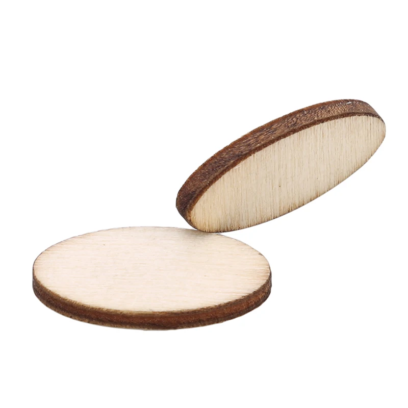 

New Wooden Crafts Natural Oval Wood Chips Environmentally Friendly DIY Accessories Quality Model Home Decoration Supplies