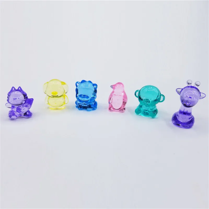 10 штук красочные акриловые животные игра кусок для настольных игр детей парка