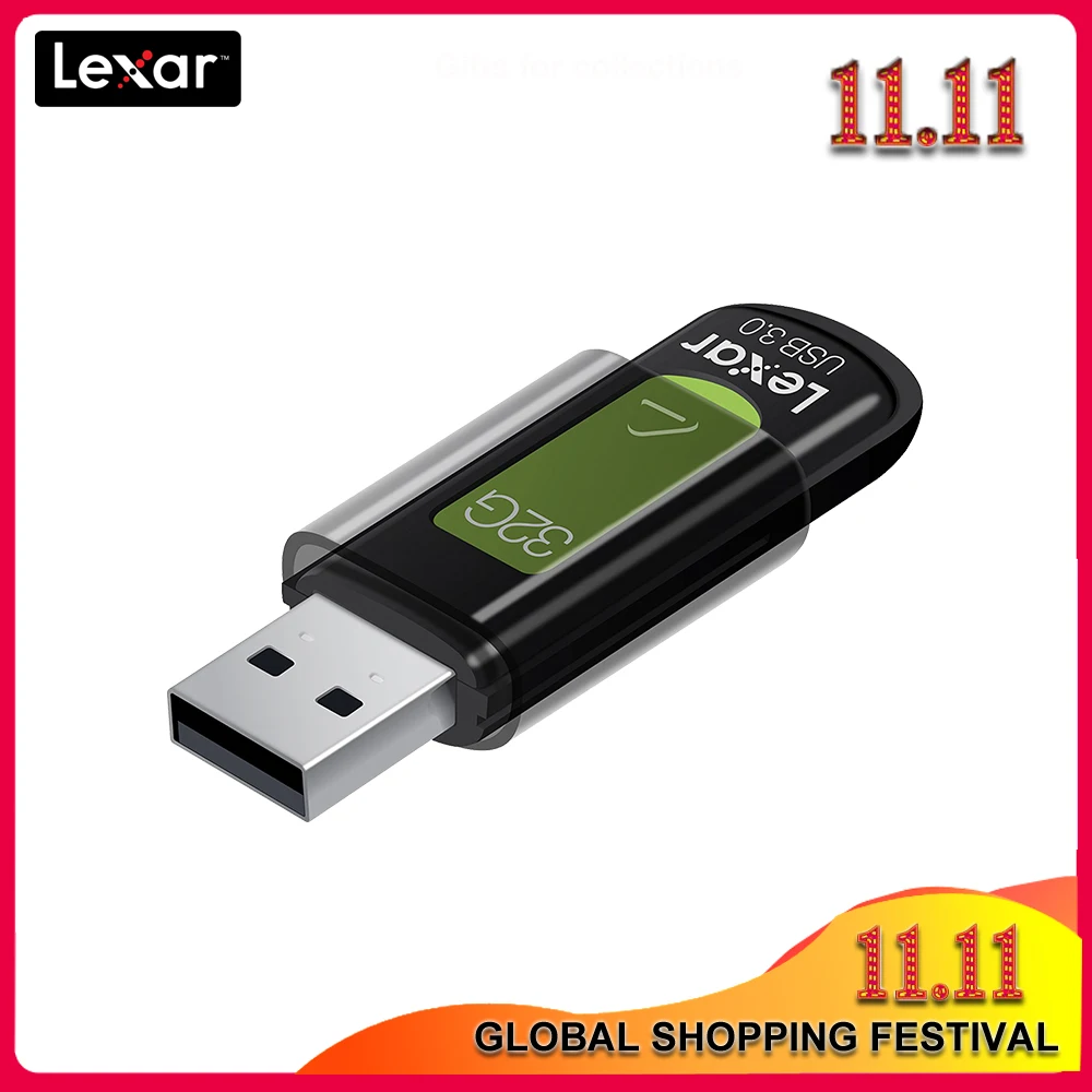 Флеш накопитель Lexar S57 100% оригинал 32 ГБ 64 128 256 флеш для ПК с интерфейсом USB 150 бит|USB