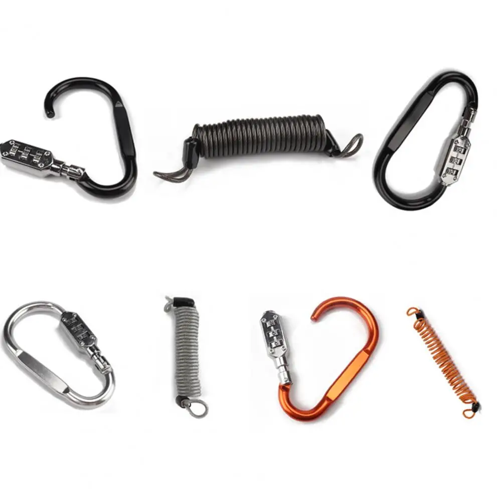 

Portable Rope Lock Steel Wire Sturdy Zinc Alloy Tough Combination Password Lock Helmet Lock for Motorcycle Theft Protection