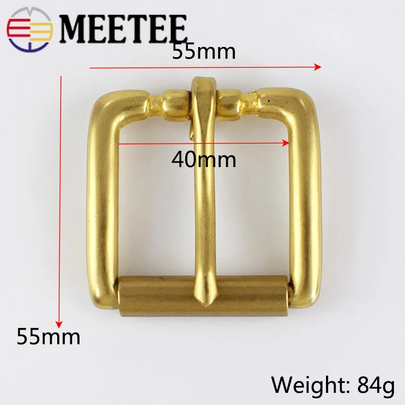 Meetee 1 шт. ID40 мм медные пряжки для ремня 38 39 Пряжка украшения джинсов кожаная тесьма