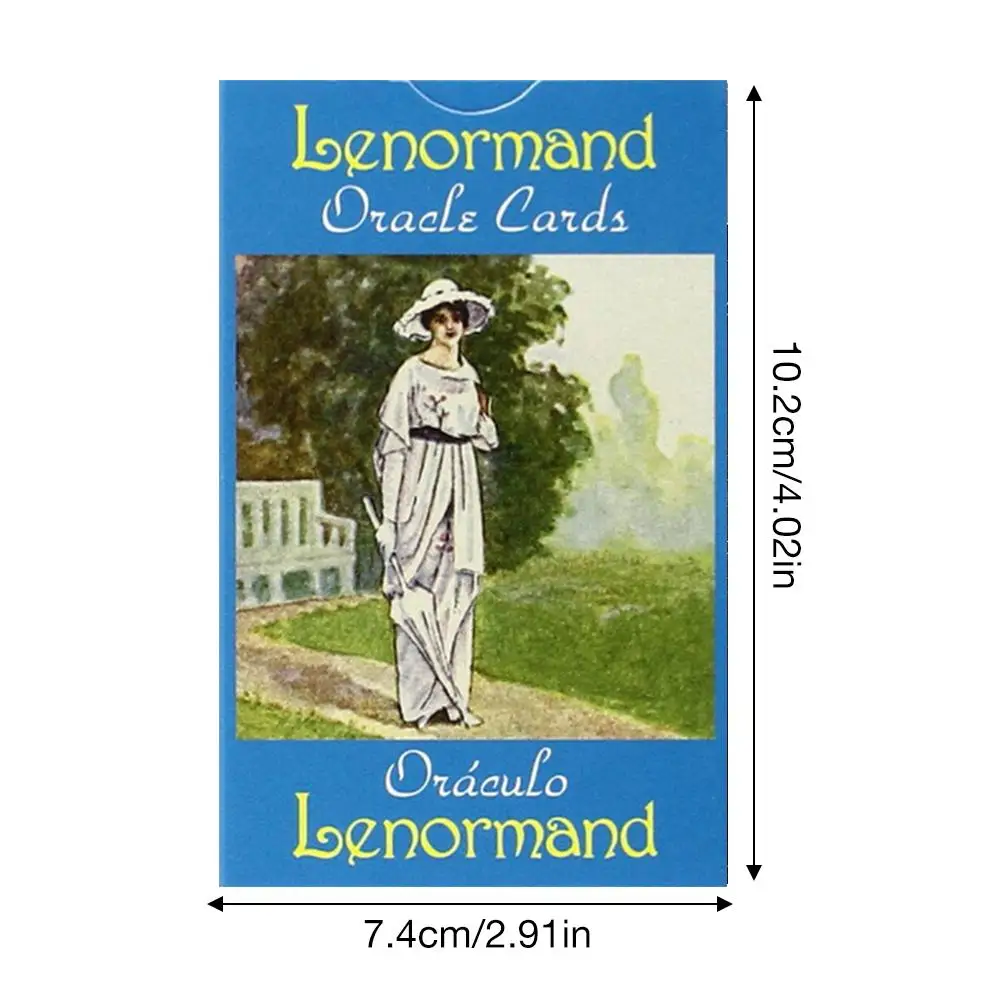 

44PCS Lenormand Oracle Cards Deck High Quality Durable Tarot Cards Guidance Divination Fate Board Game Card Game For Women