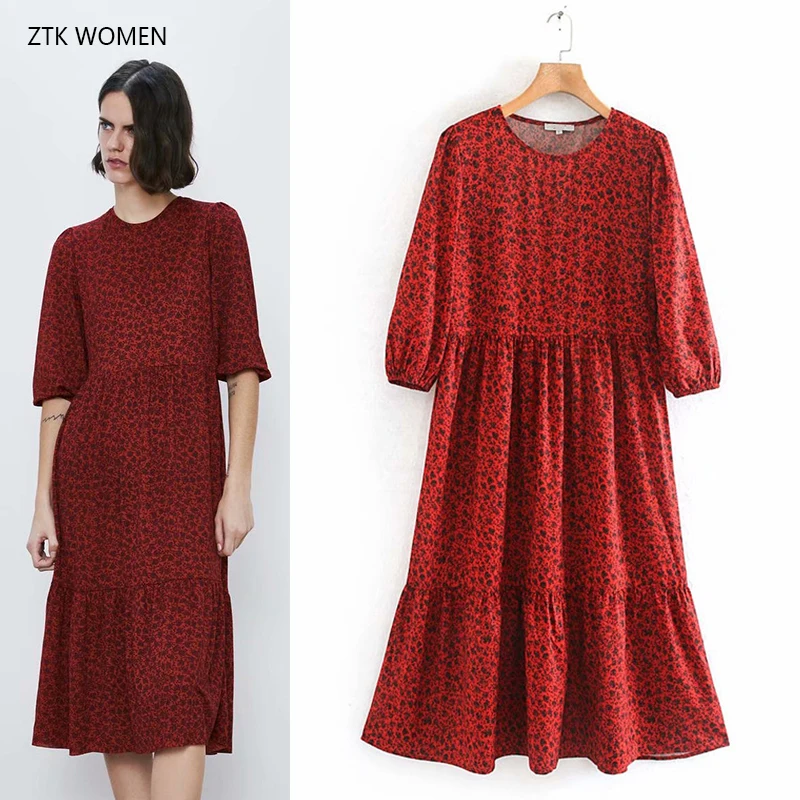 CFK женское длинное платье Осеннее шикарное платье-рубашка с круглым вырезом и