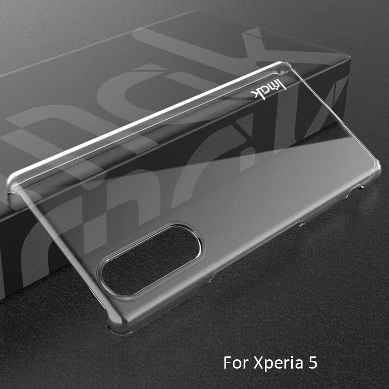 Crystal clear Imak Air кристально прозрачный чехол для sony Xperia 5 1 Жесткий пластиковый Чехол - Цвет: Crystal clear
