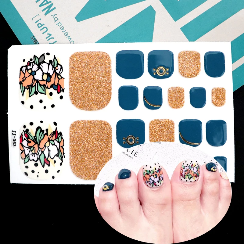 22 наконечника/лист экологически чистые стикеры на ногти профессиональные