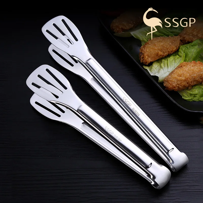 Кухонная утварь щипцы для еды из нержавеющей стали 304 готовки барбекю мяса буфет